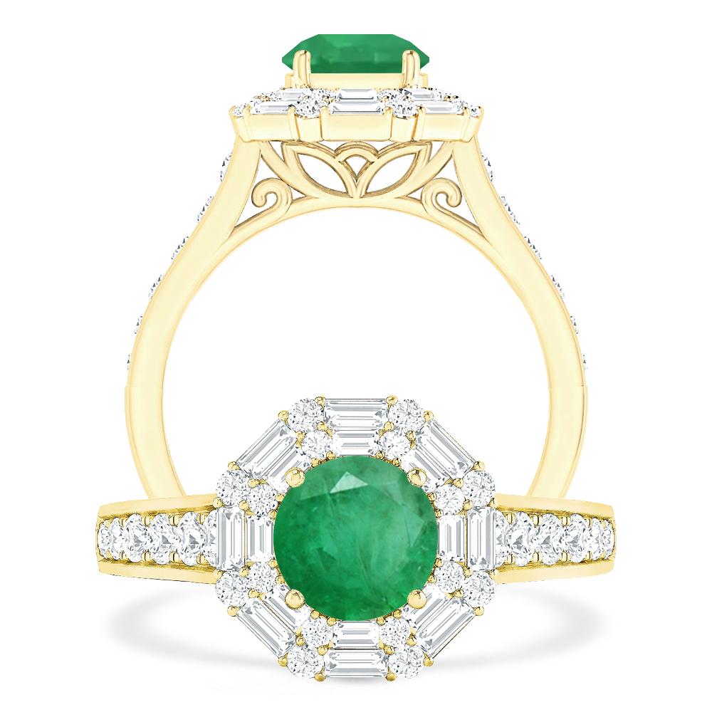 Yellow Gold - Emerald