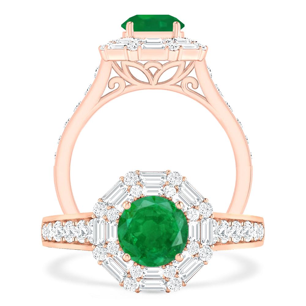 Rose Gold - Emerald