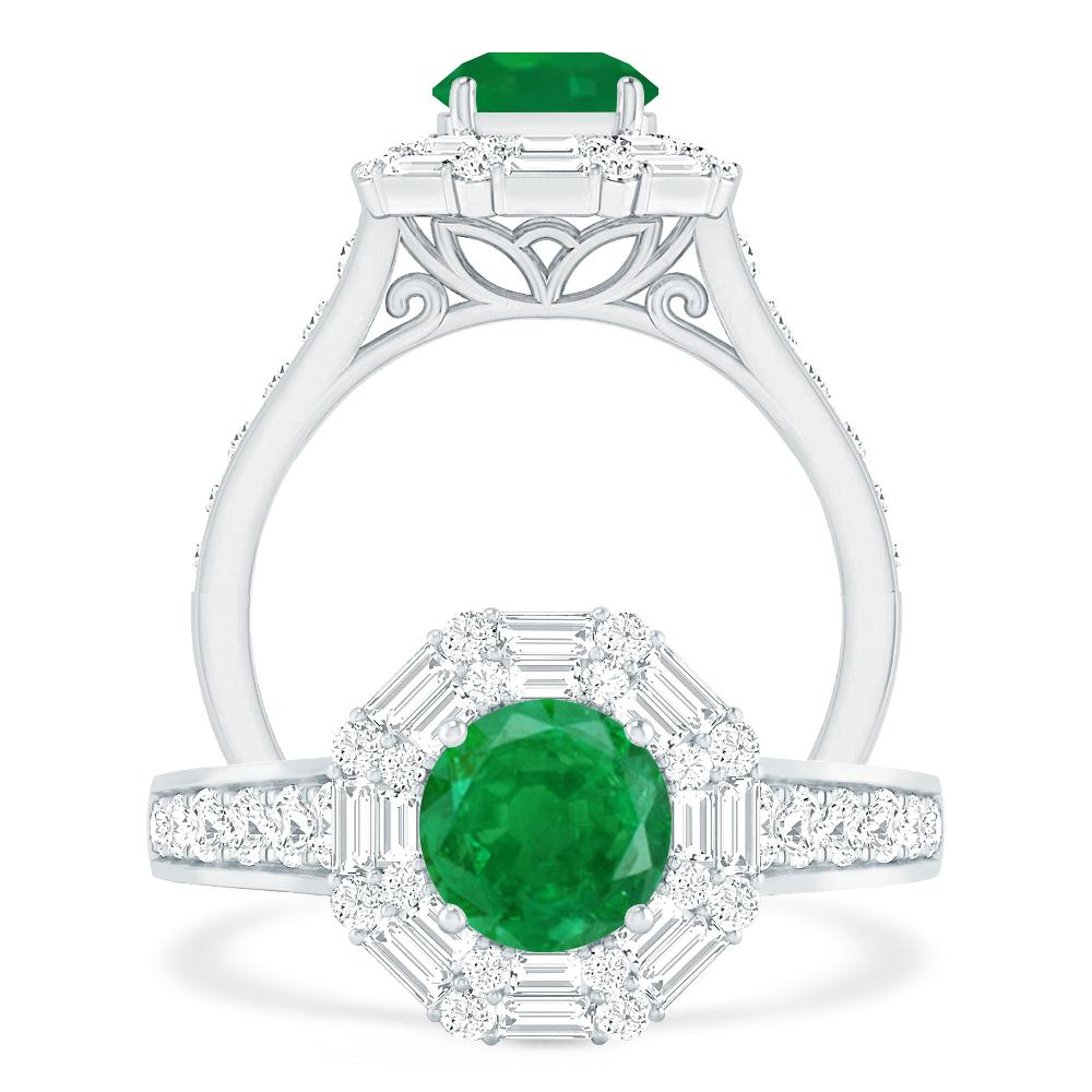 White Gold - Emerald