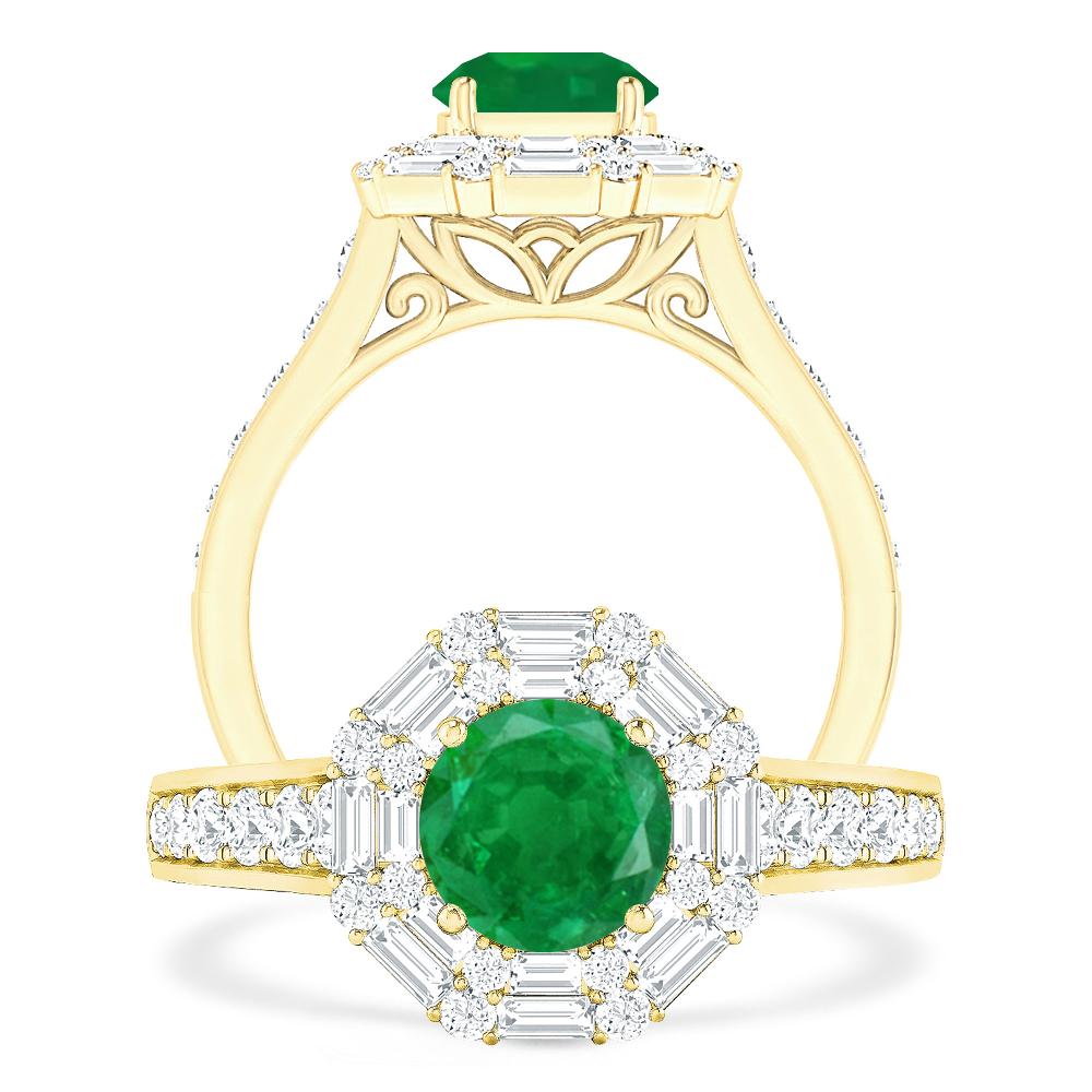 Yellow Gold - Emerald