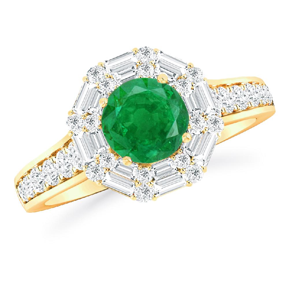 Yellow Gold - Emerald