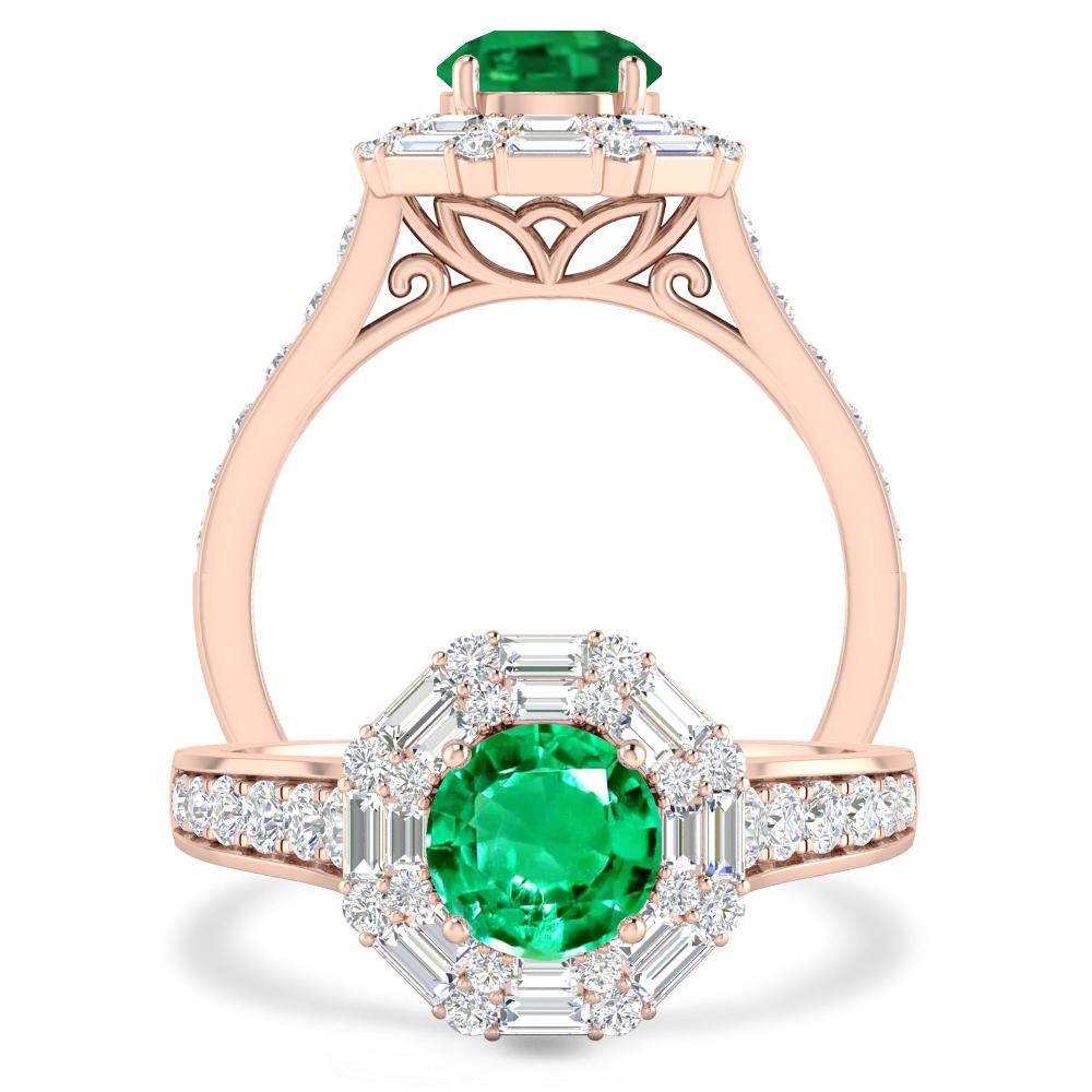 Rose Gold - Emerald