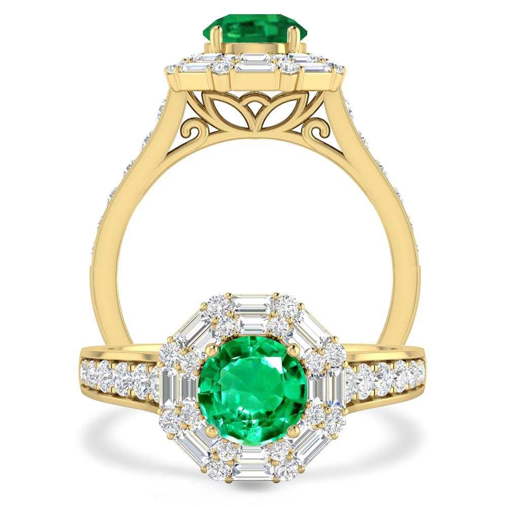 Yellow Gold - Emerald