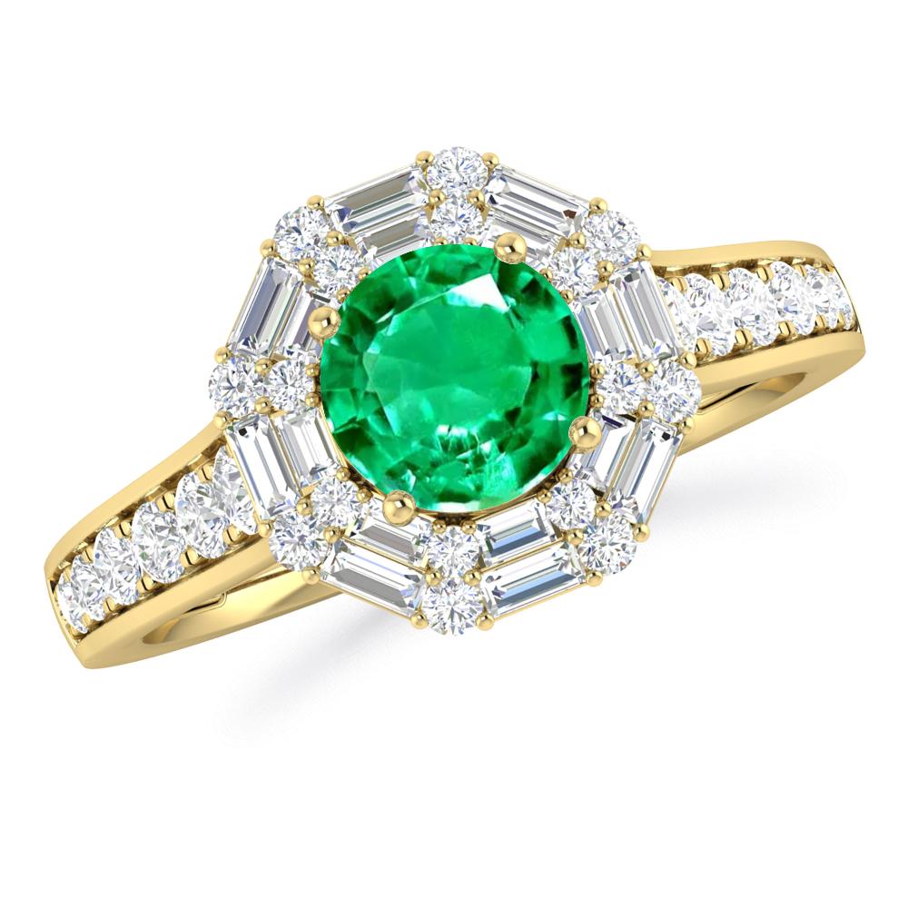 Yellow Gold - Emerald