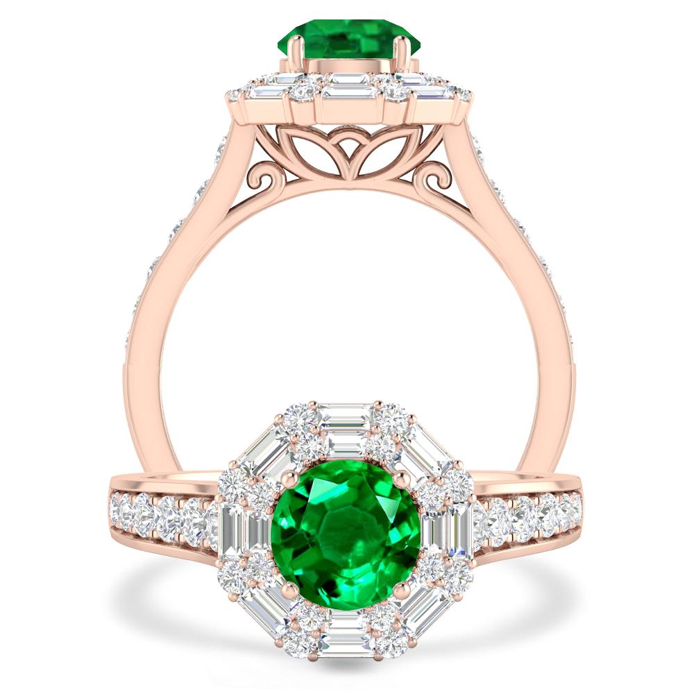 Rose Gold - Emerald