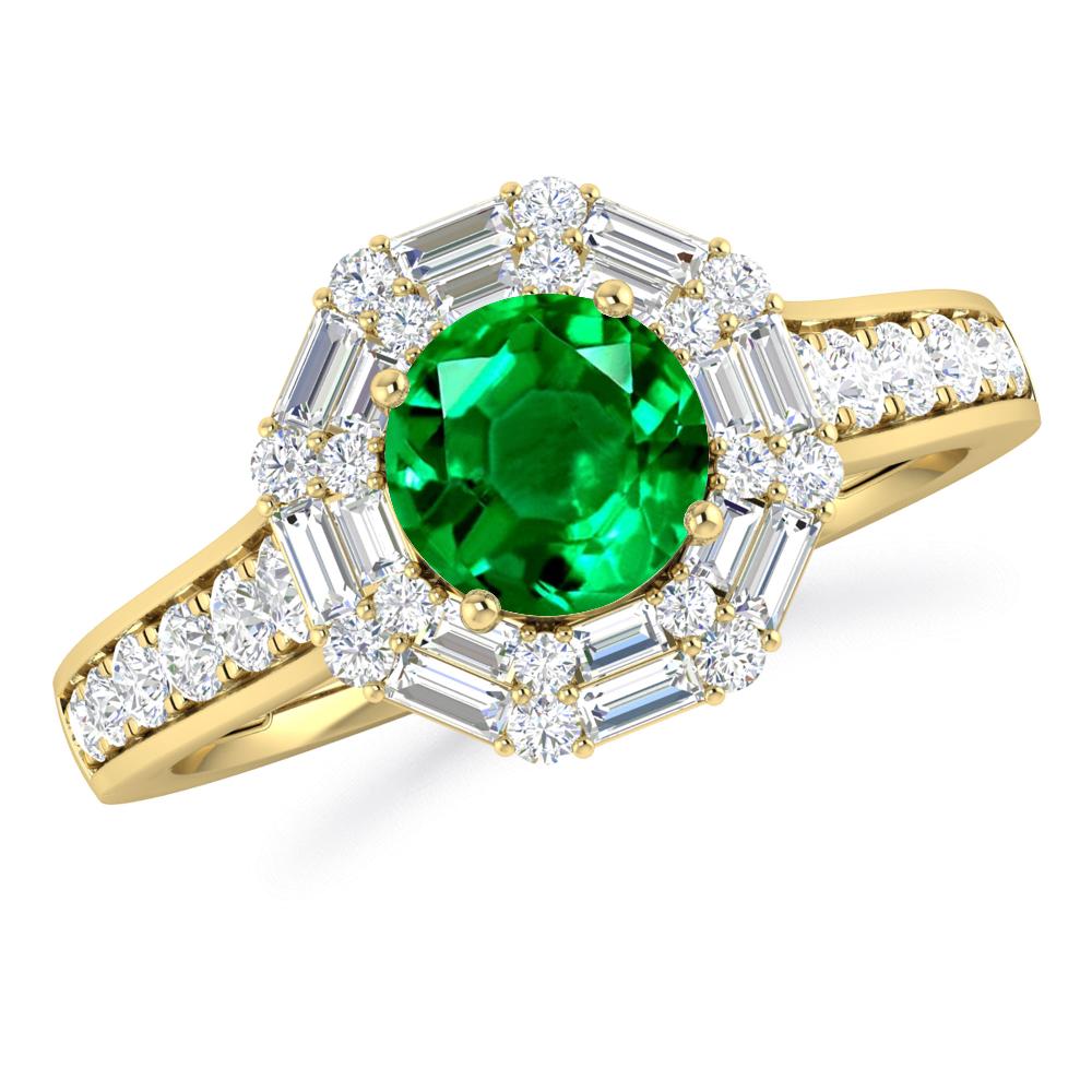 Yellow Gold - Emerald