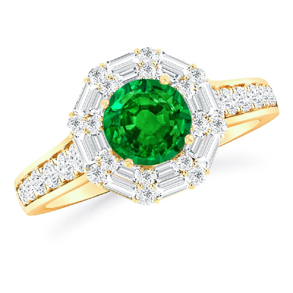 Yellow Gold - Emerald