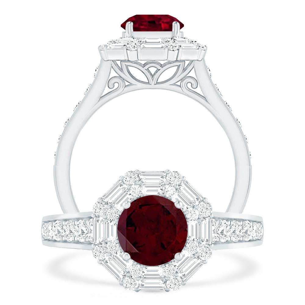 White Gold - Garnet