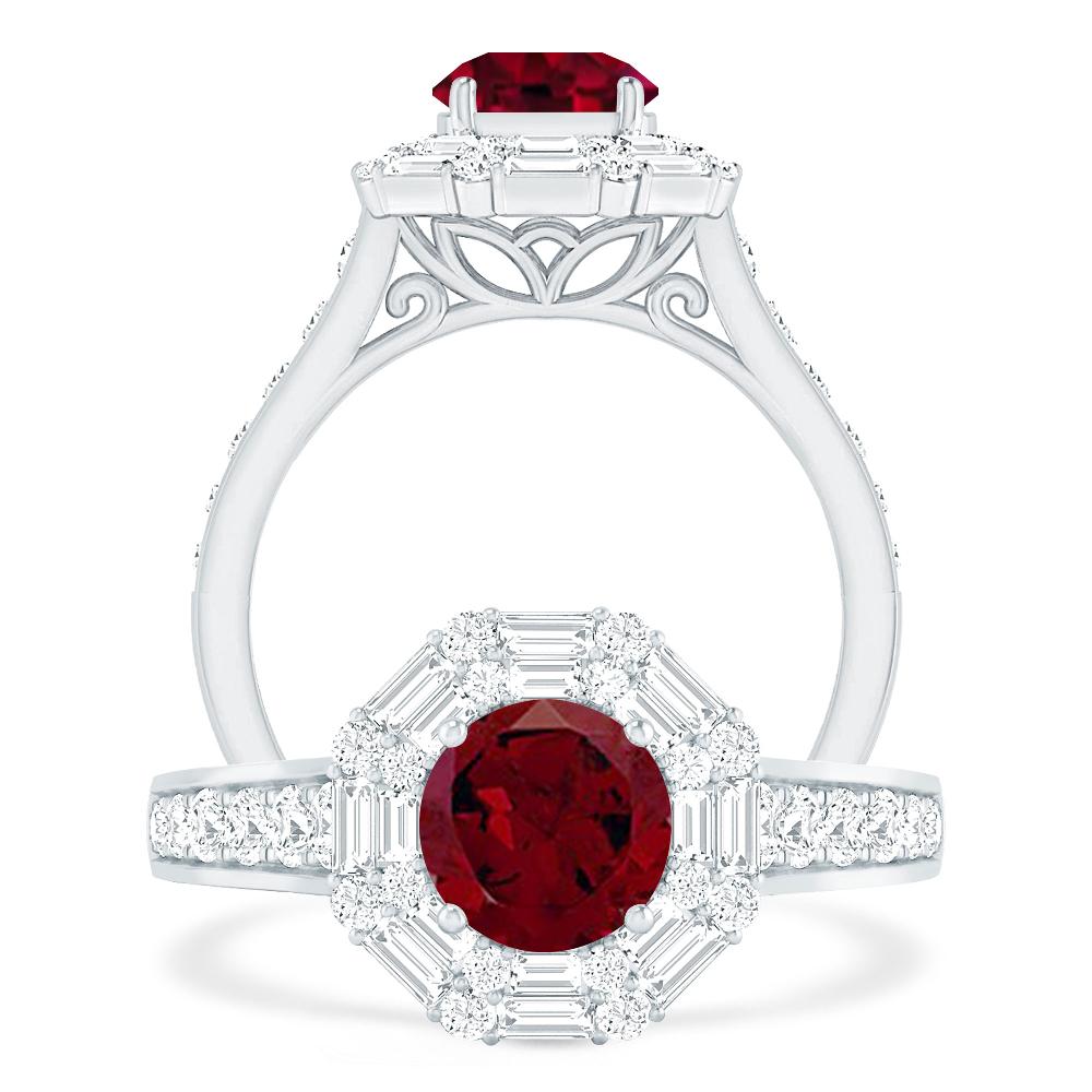 White Gold - Garnet