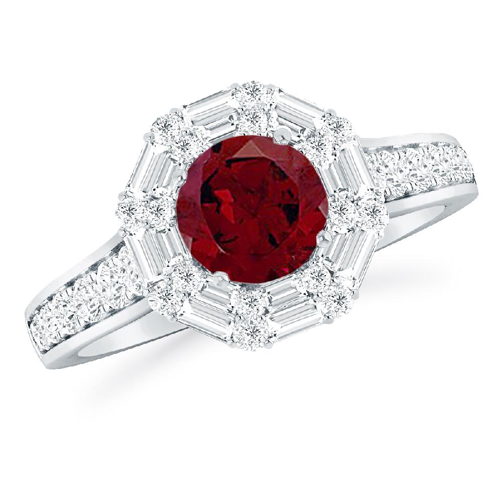 White Gold - Garnet