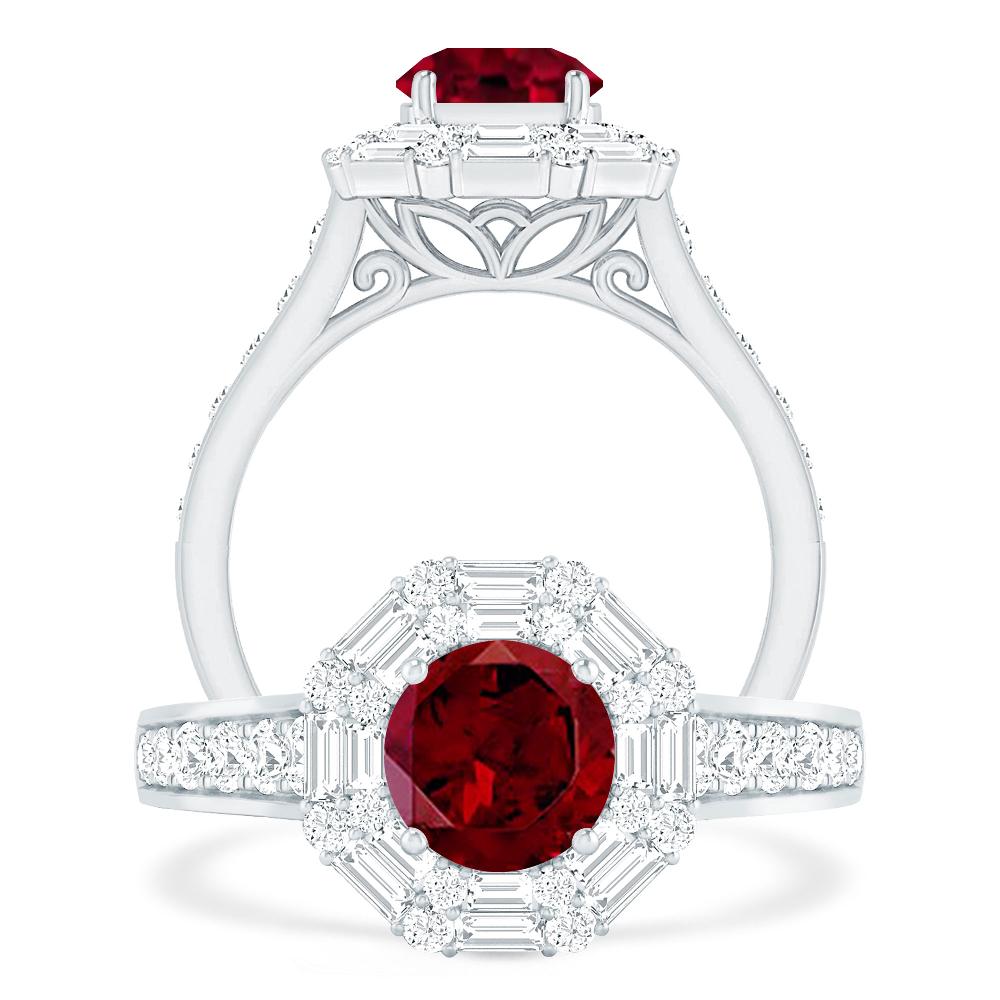 White Gold - Garnet