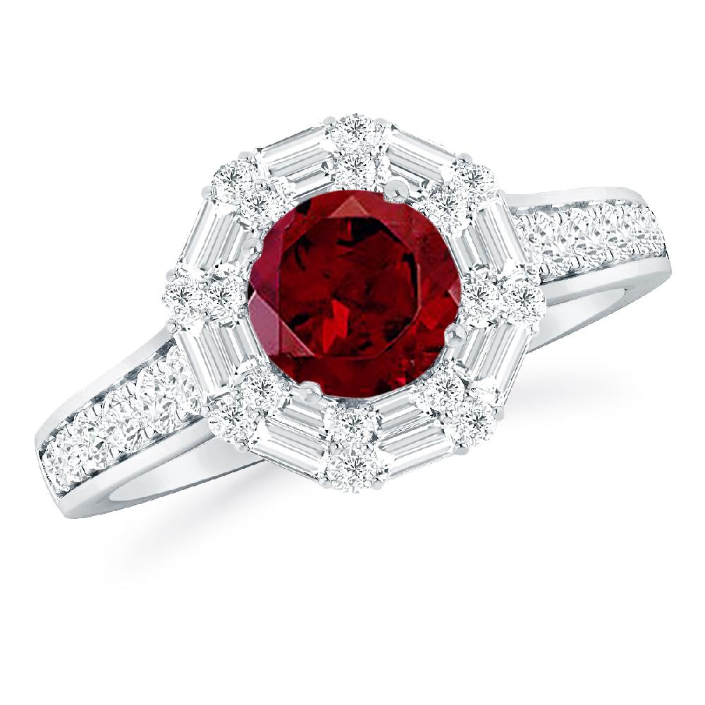 White Gold - Garnet