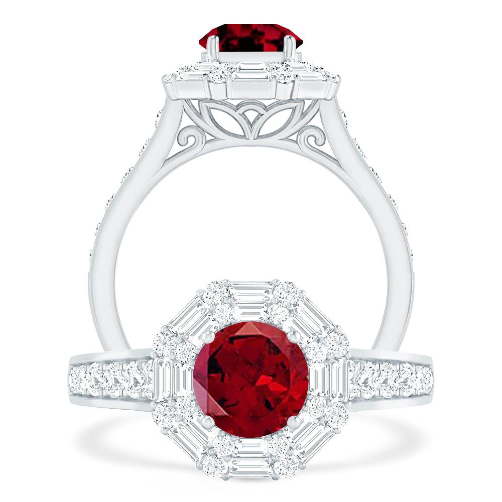 White Gold - Garnet