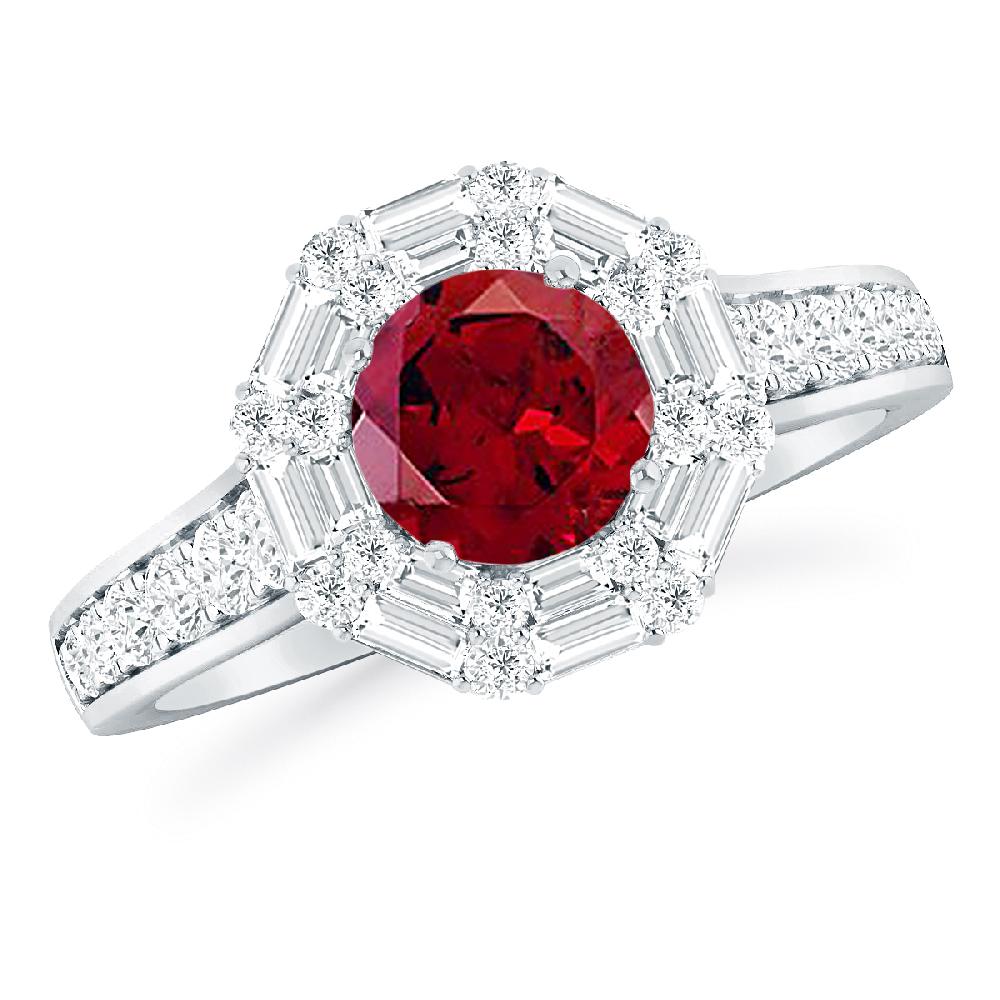 White Gold - Garnet