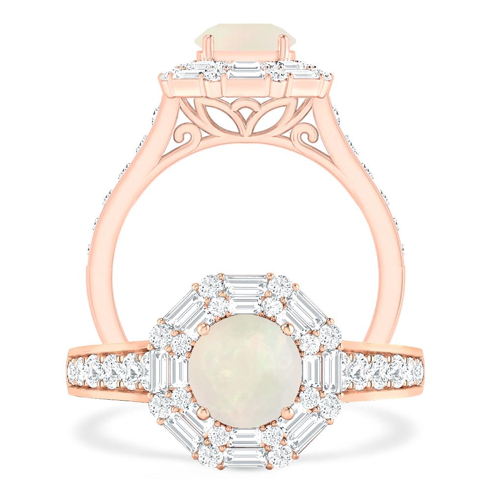 Rose Gold - Opal