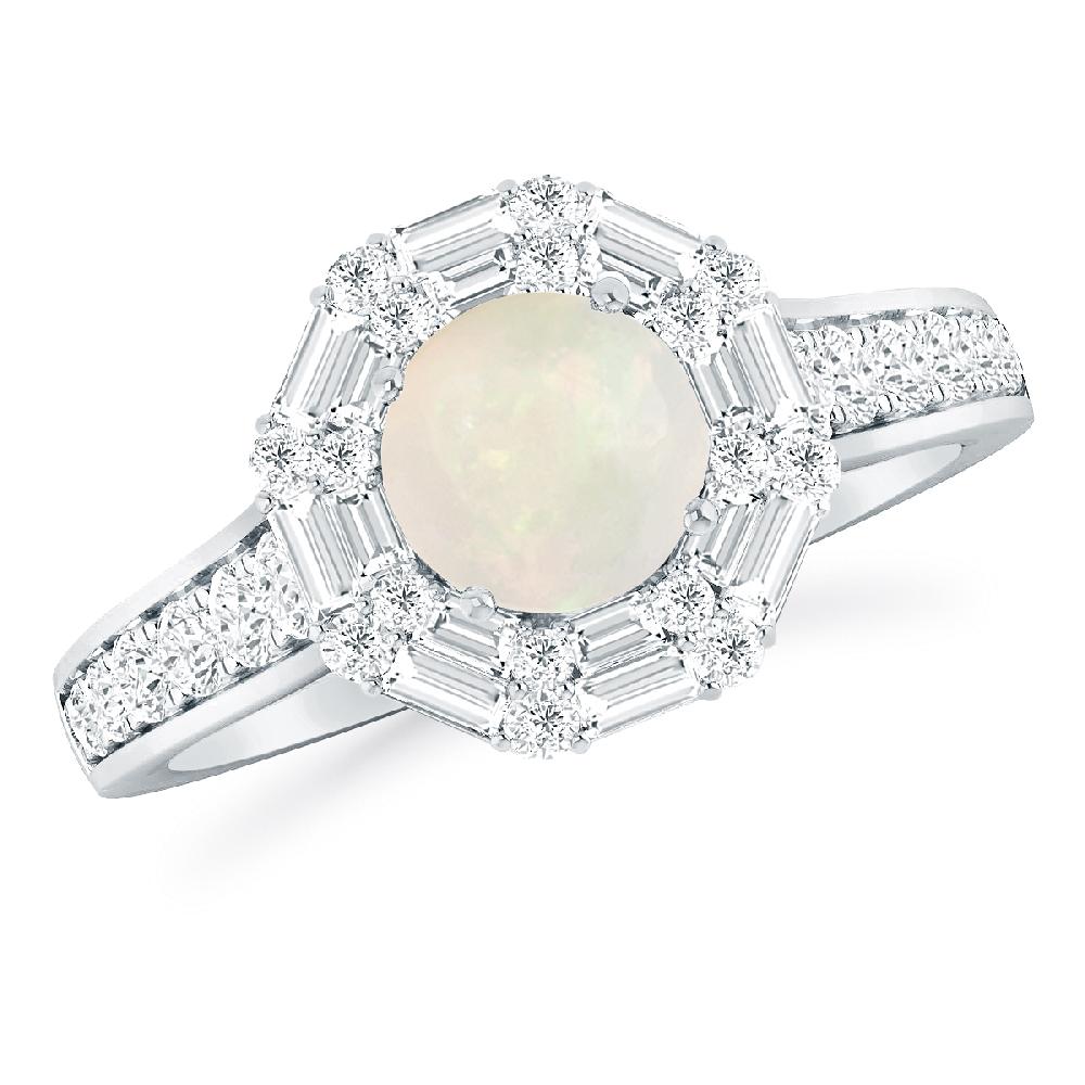 White Gold - Opal