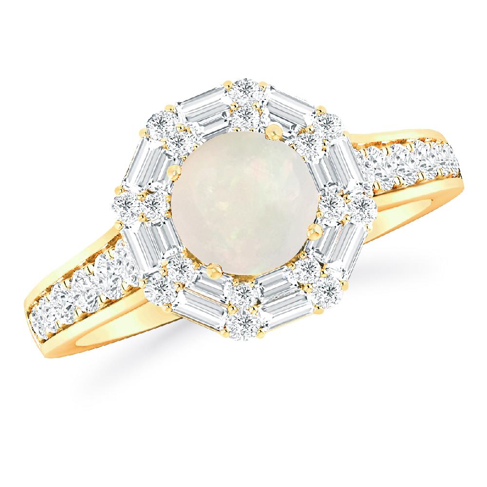 Yellow Gold - Opal