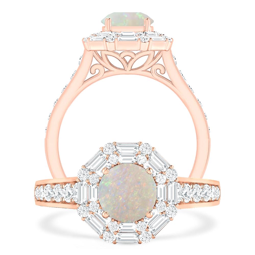 Rose Gold - Opal