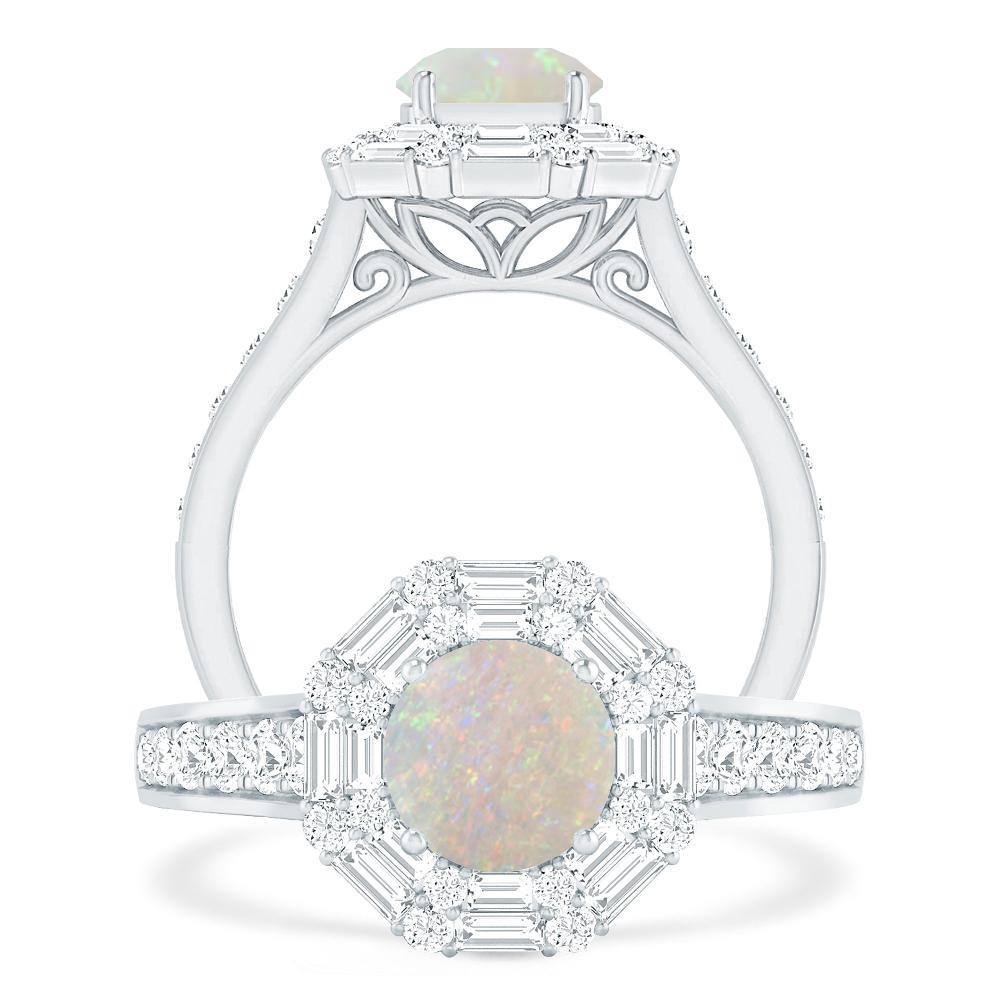 White Gold - Opal