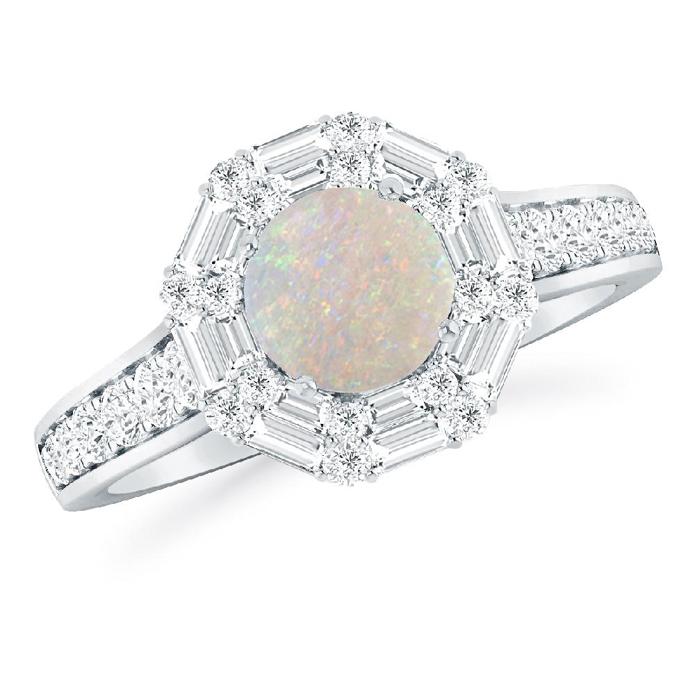 White Gold - Opal