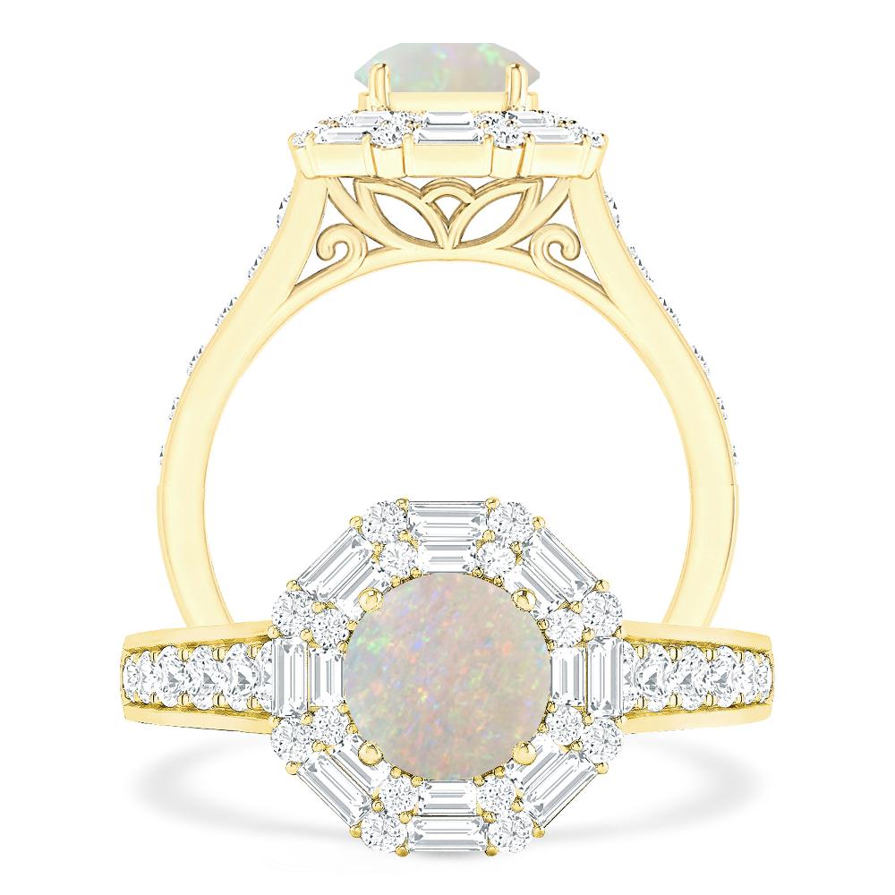 Yellow Gold - Opal