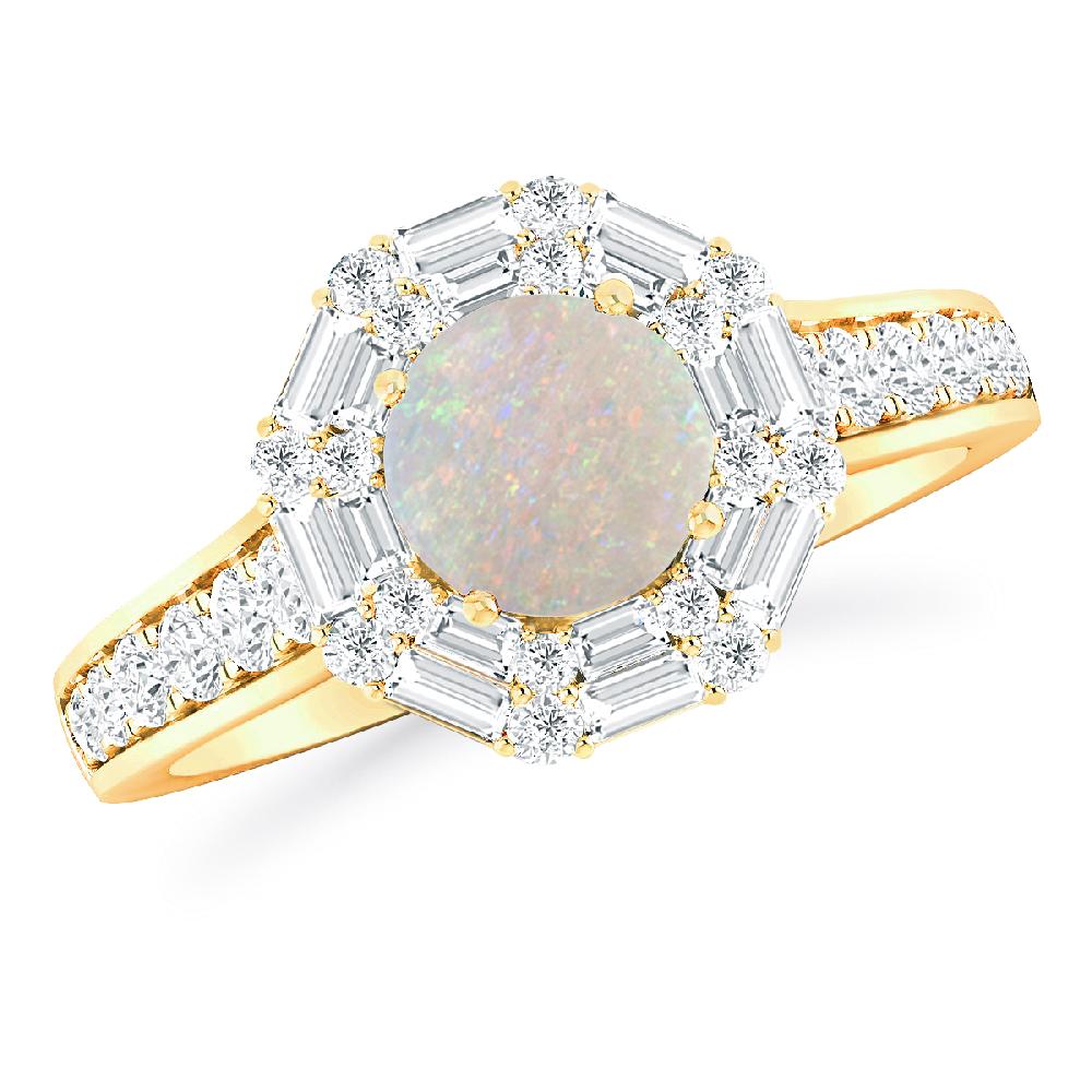 Yellow Gold - Opal