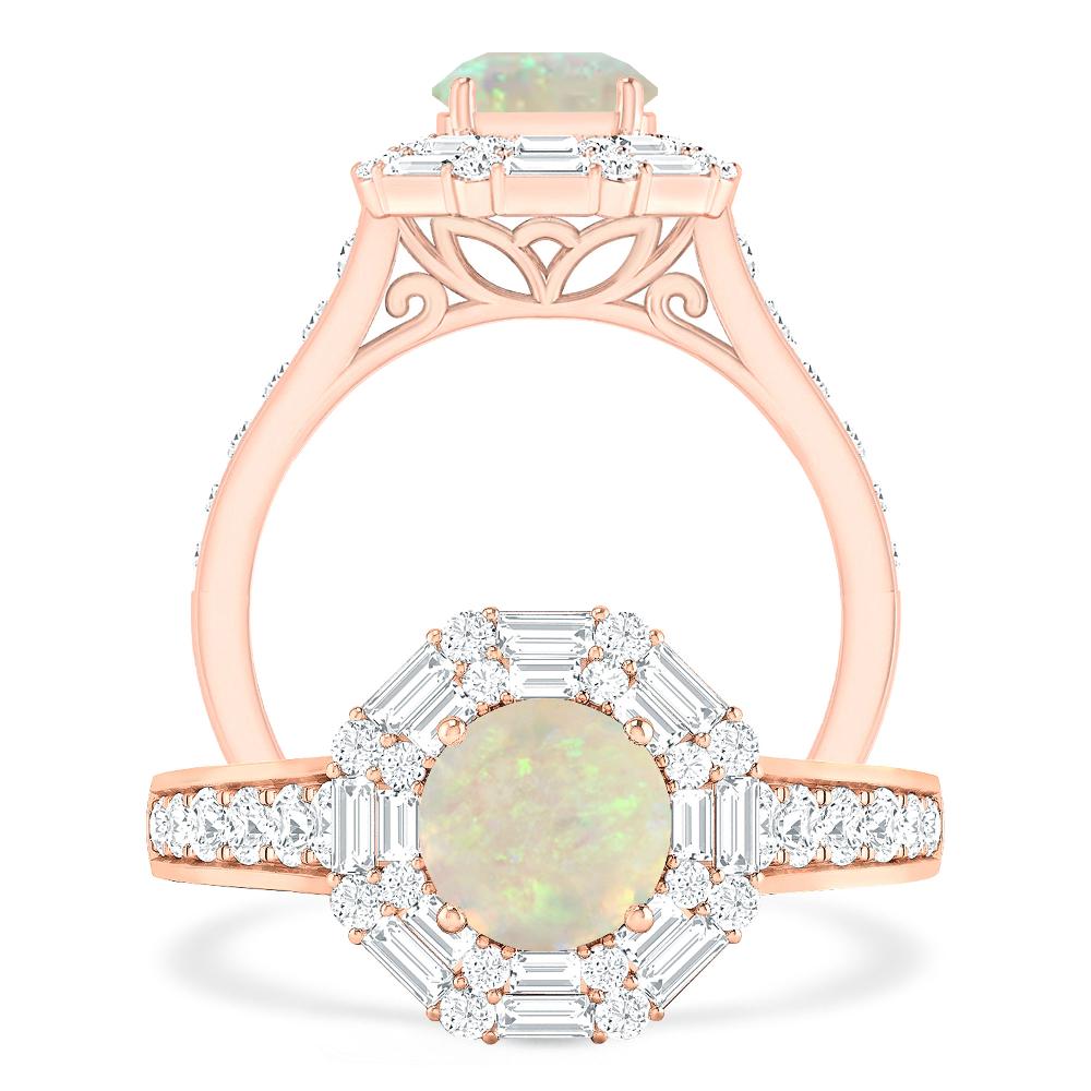 Rose Gold - Opal