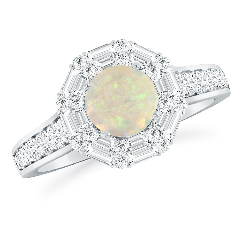 White Gold - Opal