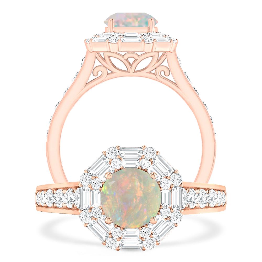 Rose Gold - Opal