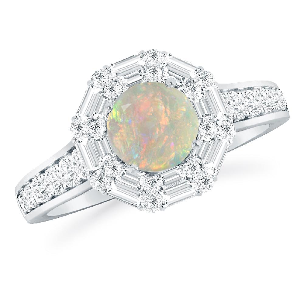 White Gold - Opal