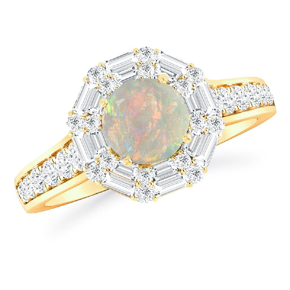 Yellow Gold - Opal