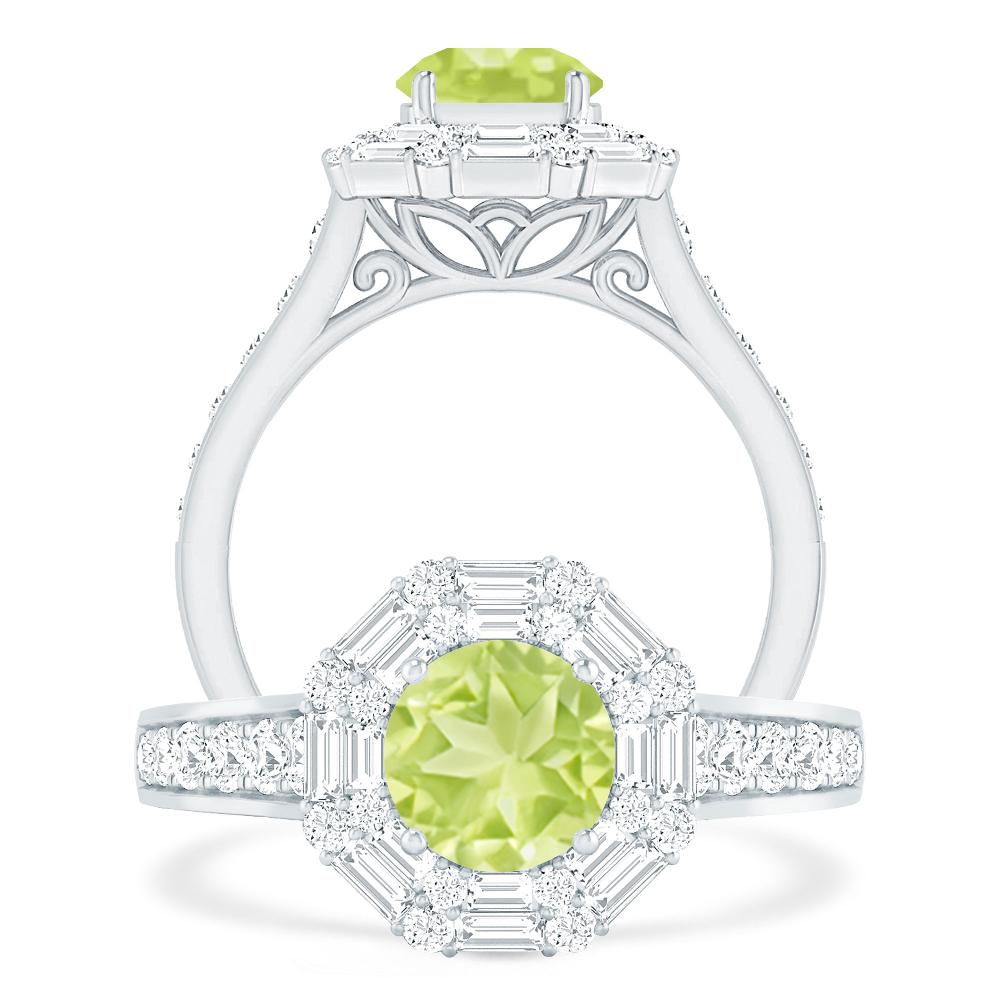 White Gold - Peridot