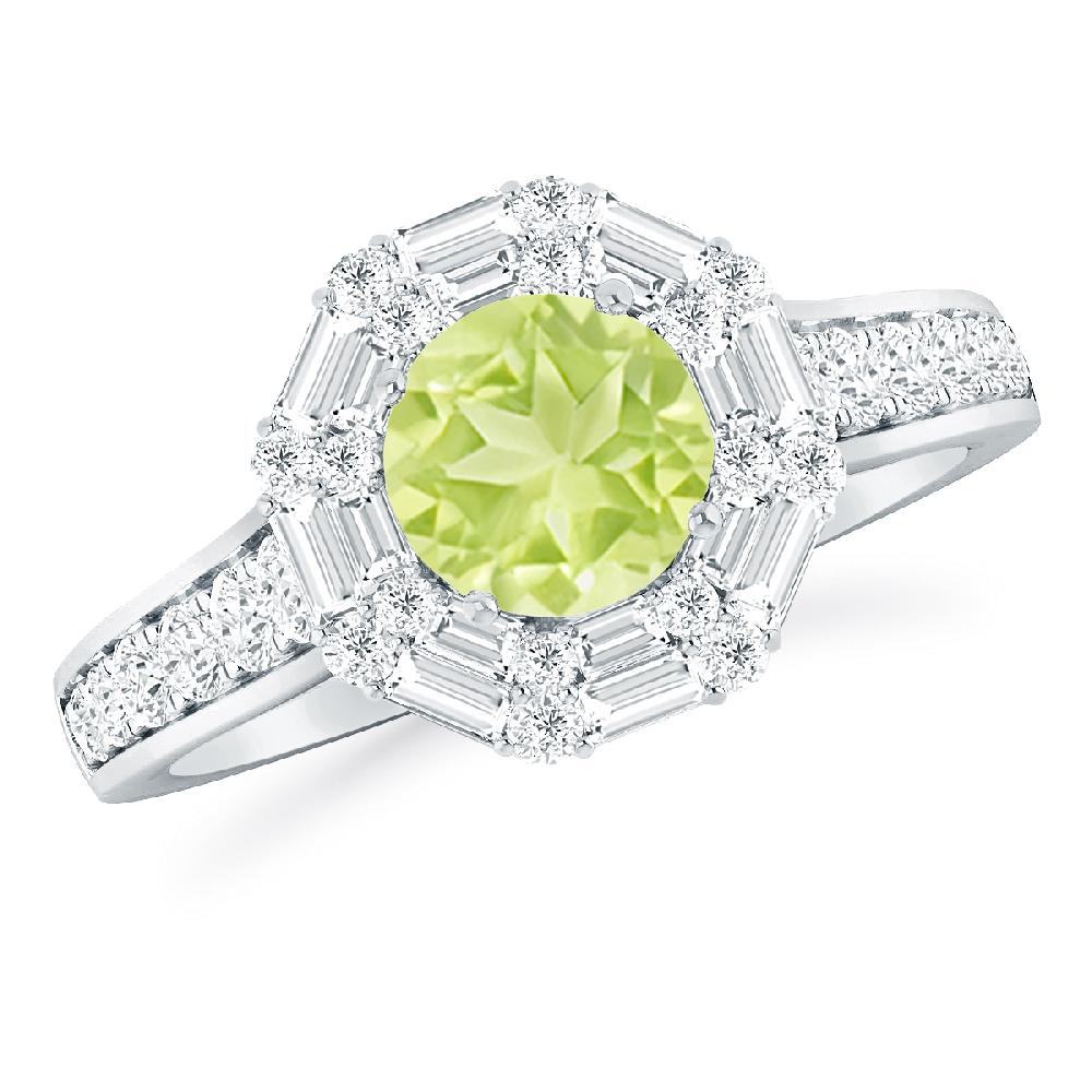 White Gold - Peridot