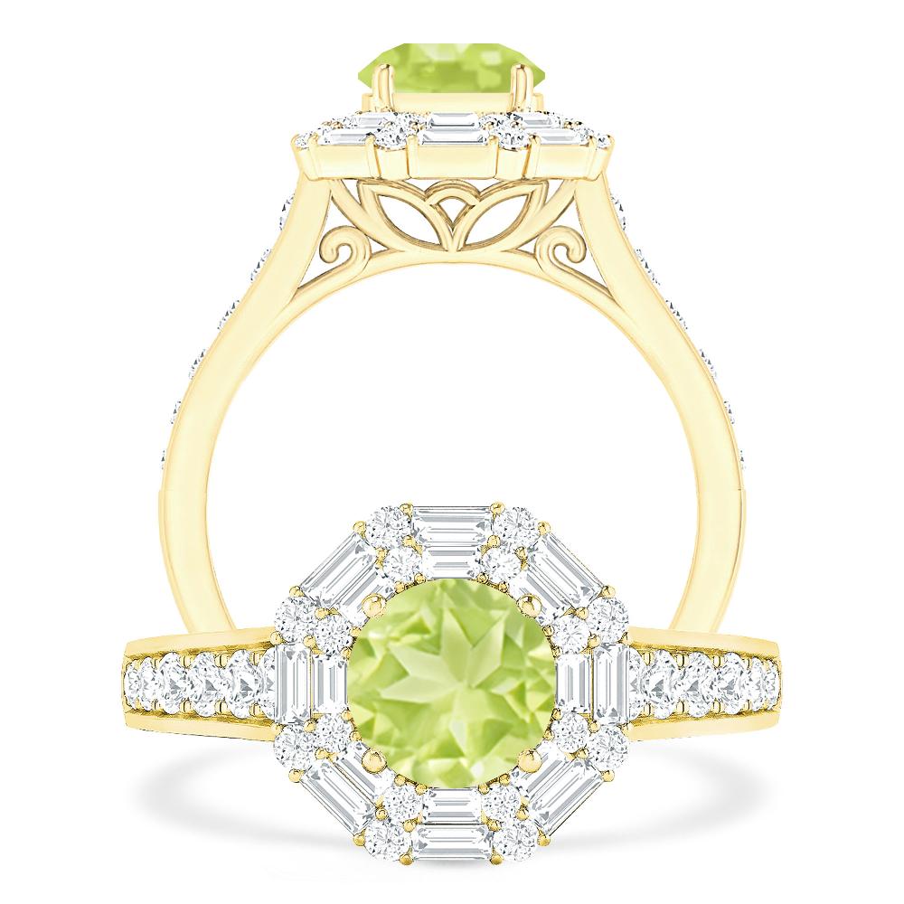 Yellow Gold - Peridot