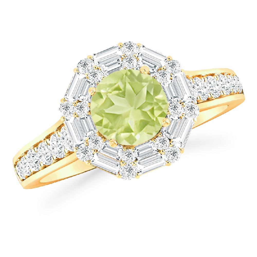 Yellow Gold - Peridot