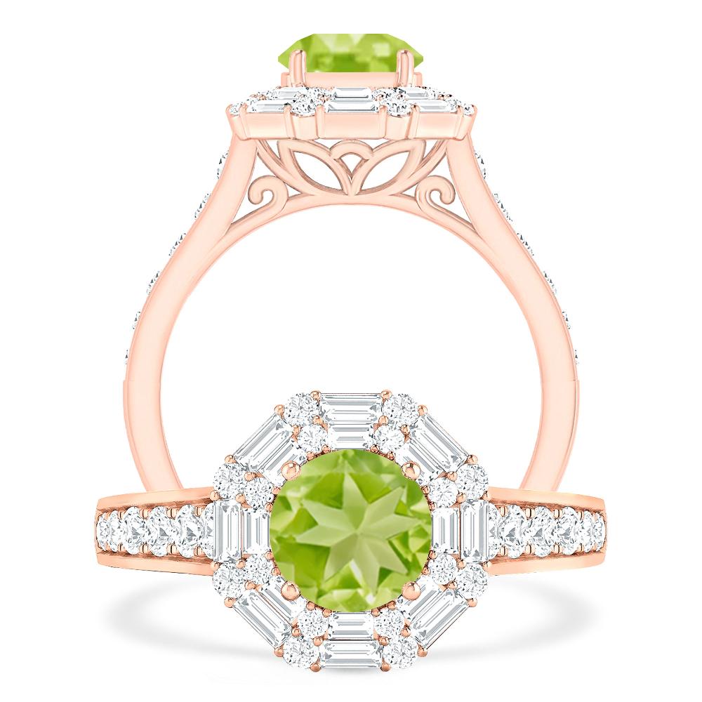 Rose Gold - Peridot