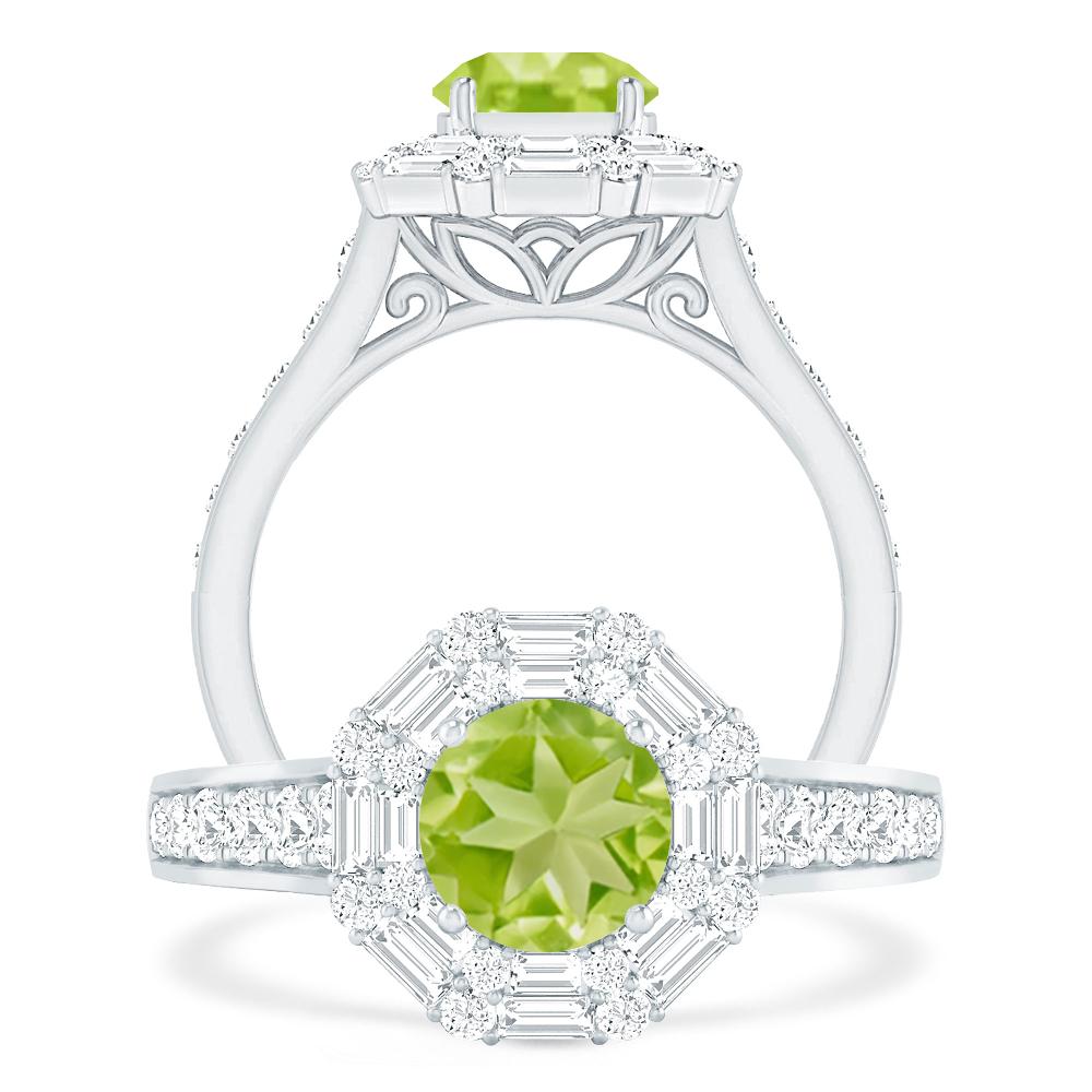 White Gold - Peridot