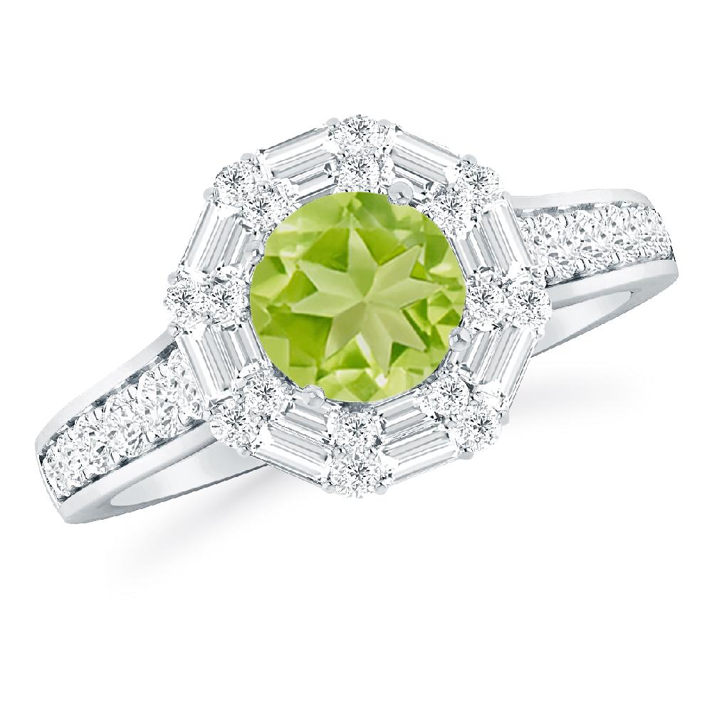 White Gold - Peridot