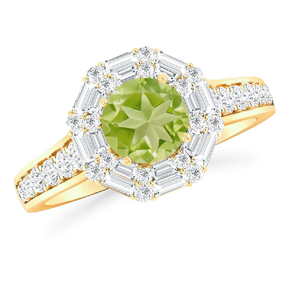 Yellow Gold - Peridot