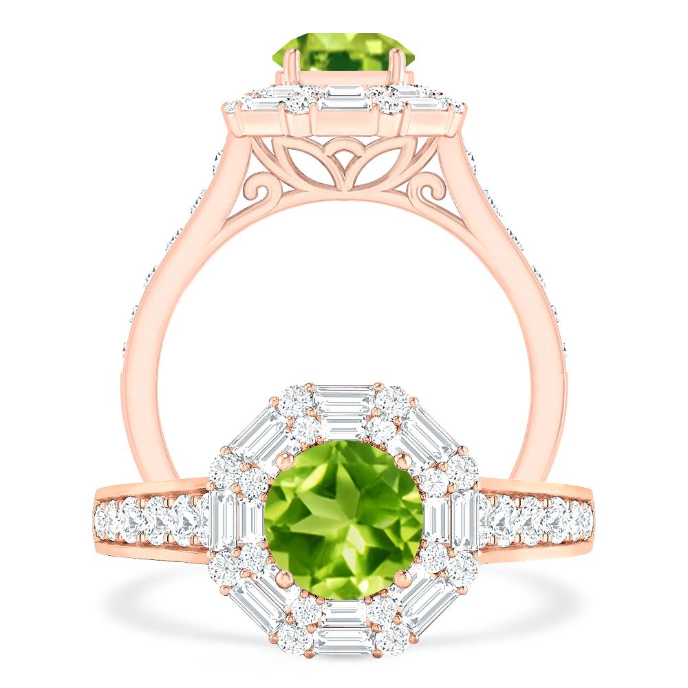 Rose Gold - Peridot