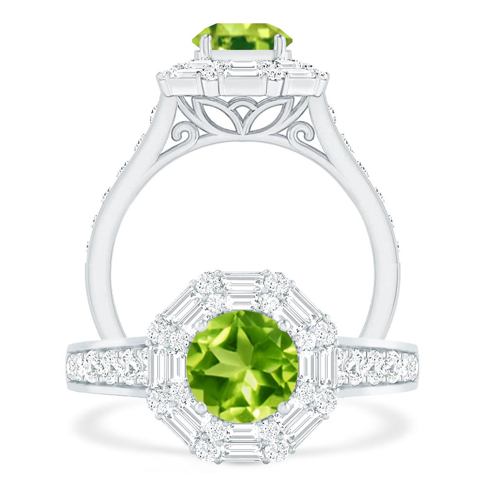 White Gold - Peridot