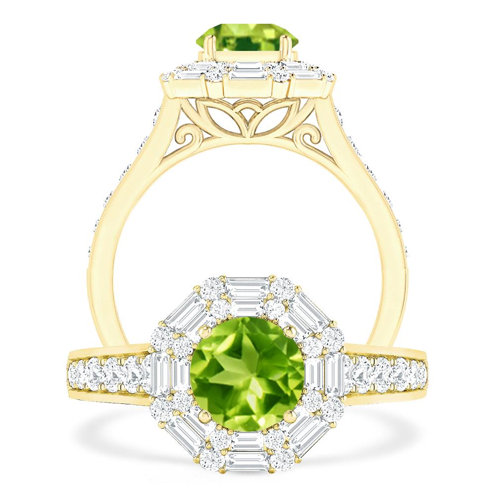 Yellow Gold - Peridot