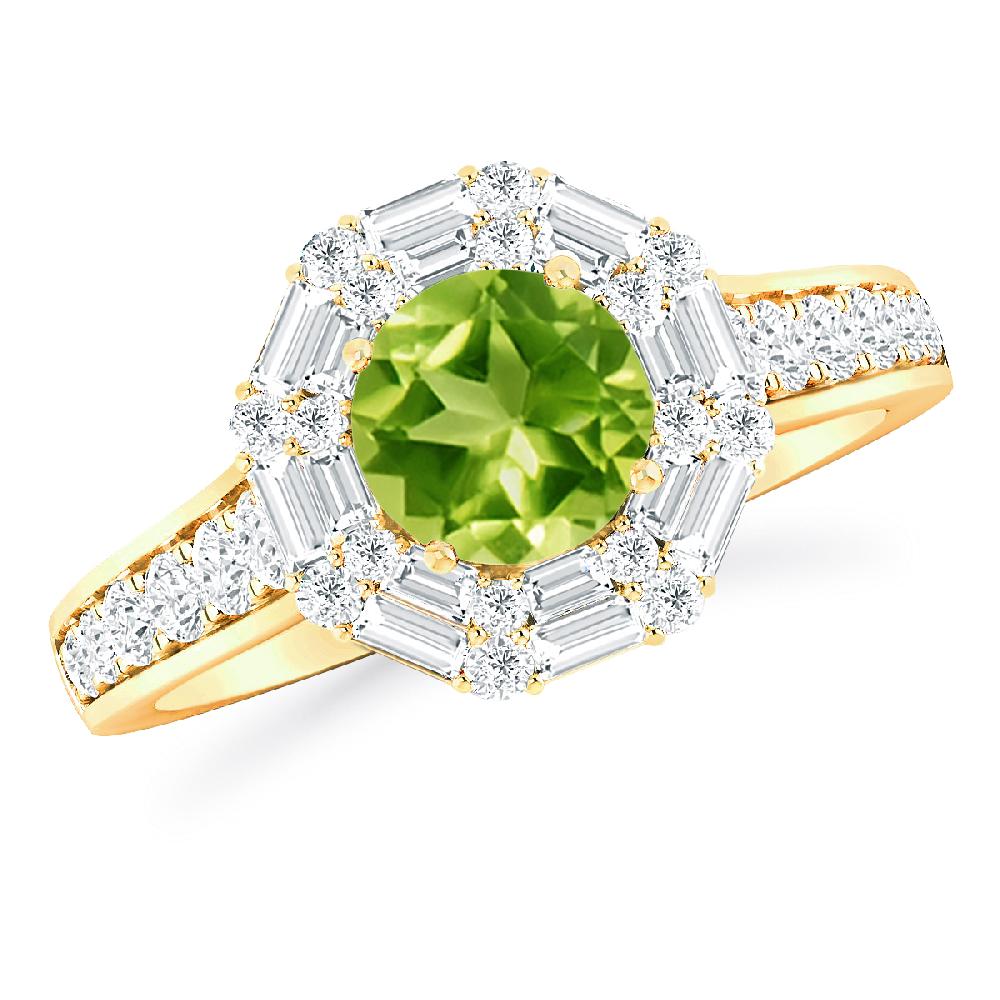 Yellow Gold - Peridot