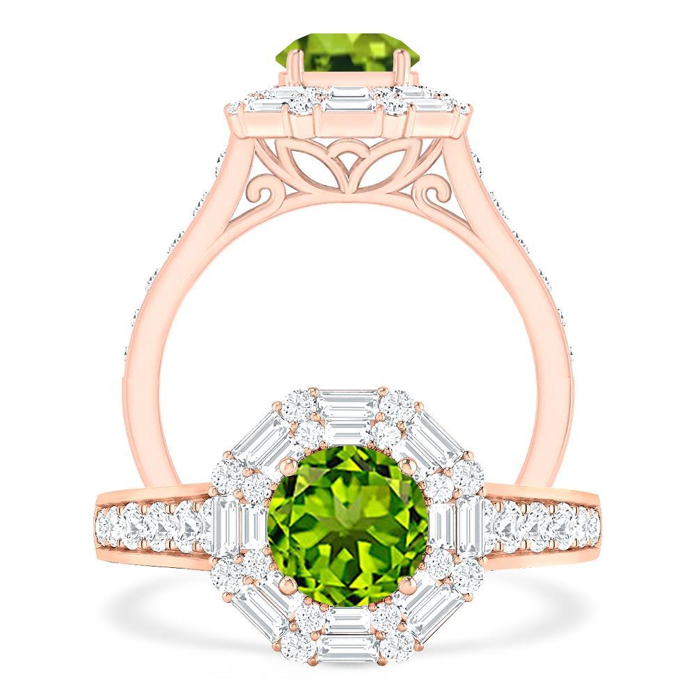 Rose Gold - Peridot