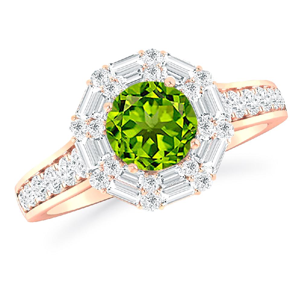 Rose Gold - Peridot