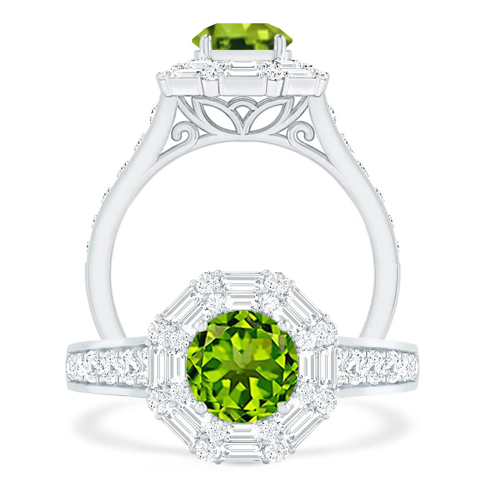 White Gold - Peridot