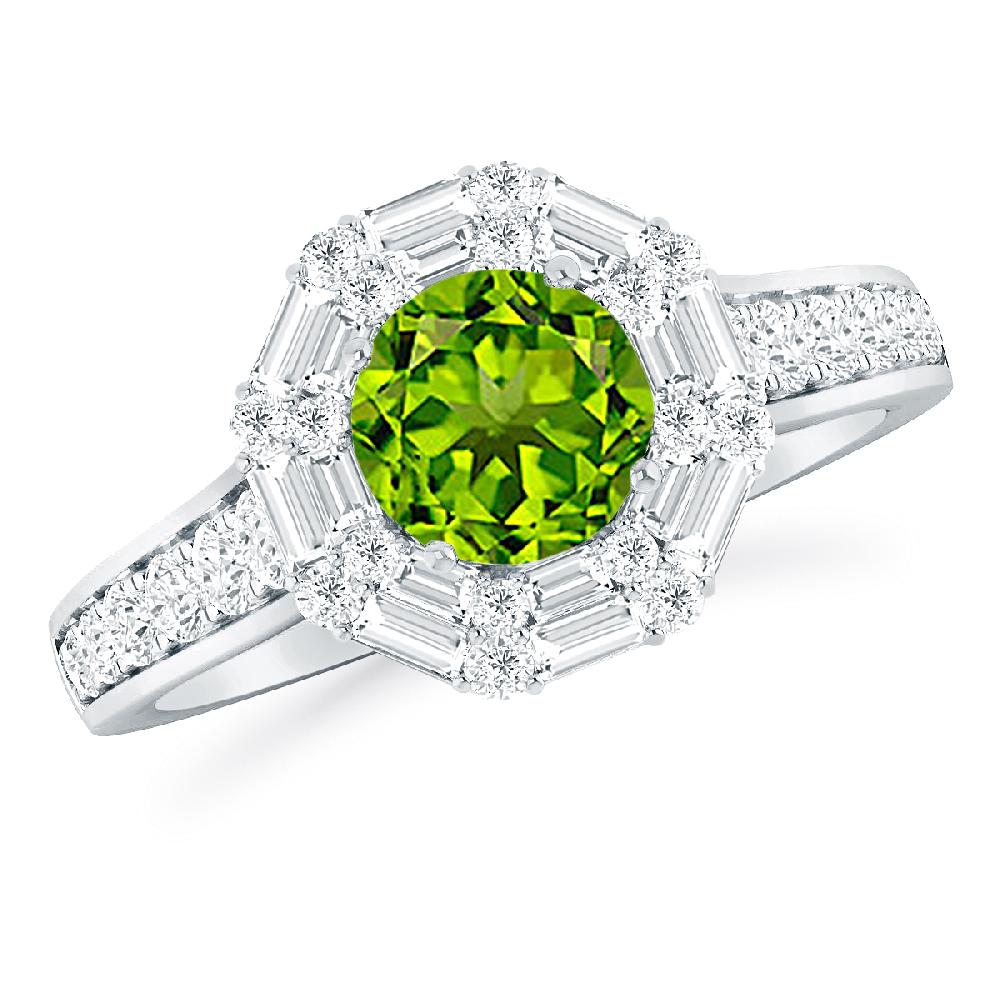 White Gold - Peridot