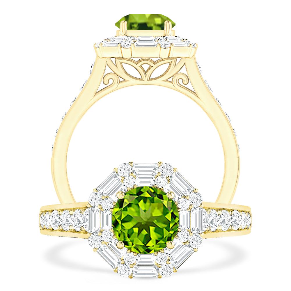 Yellow Gold - Peridot