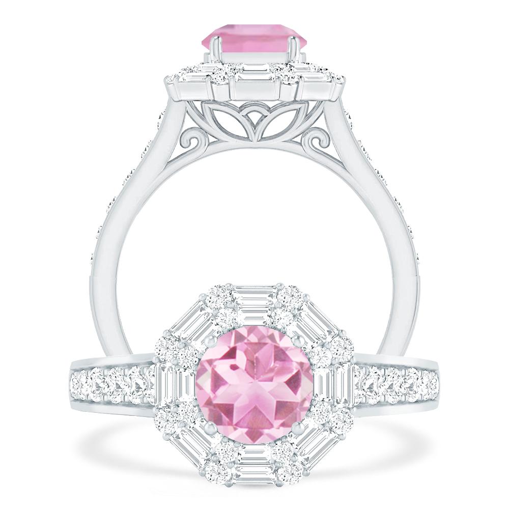 White Gold - Pink Tourmaline