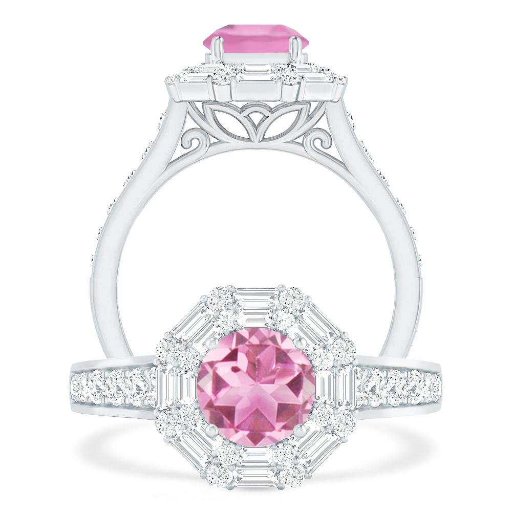 White Gold - Pink Tourmaline